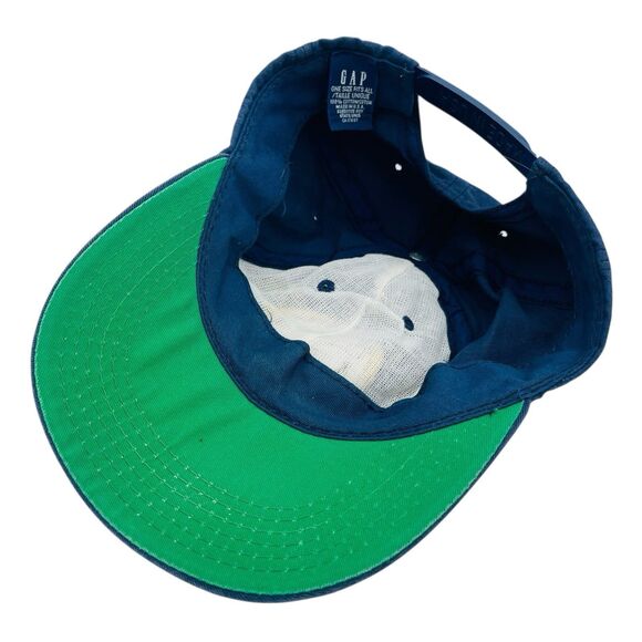 Vintage The Gap Hat Adult Blue SnapBack Hat 90s Made in USA Rare - Picture 5 of 7